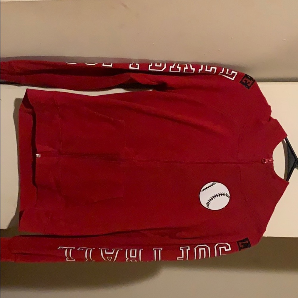 Justice sweater zip up